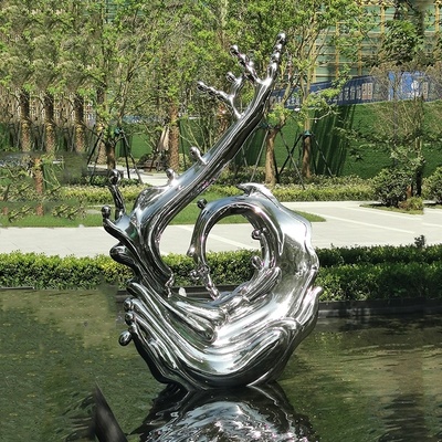 不銹鋼抽象雕塑 現代景觀藝術中的創意表達